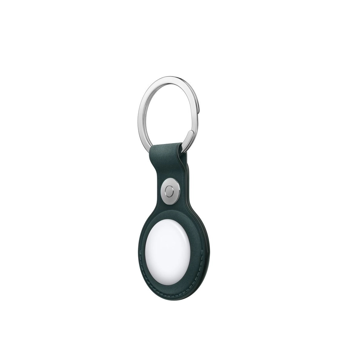 FineWoven Key Ring - Dark Green Stainless steel