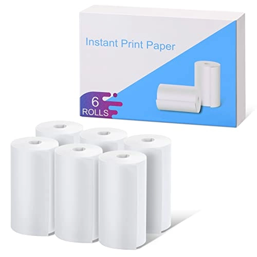 Instant Camera Refill Print Paper - 6 Rolls 2,2" x 1,1" (56 mm x 29 mm)