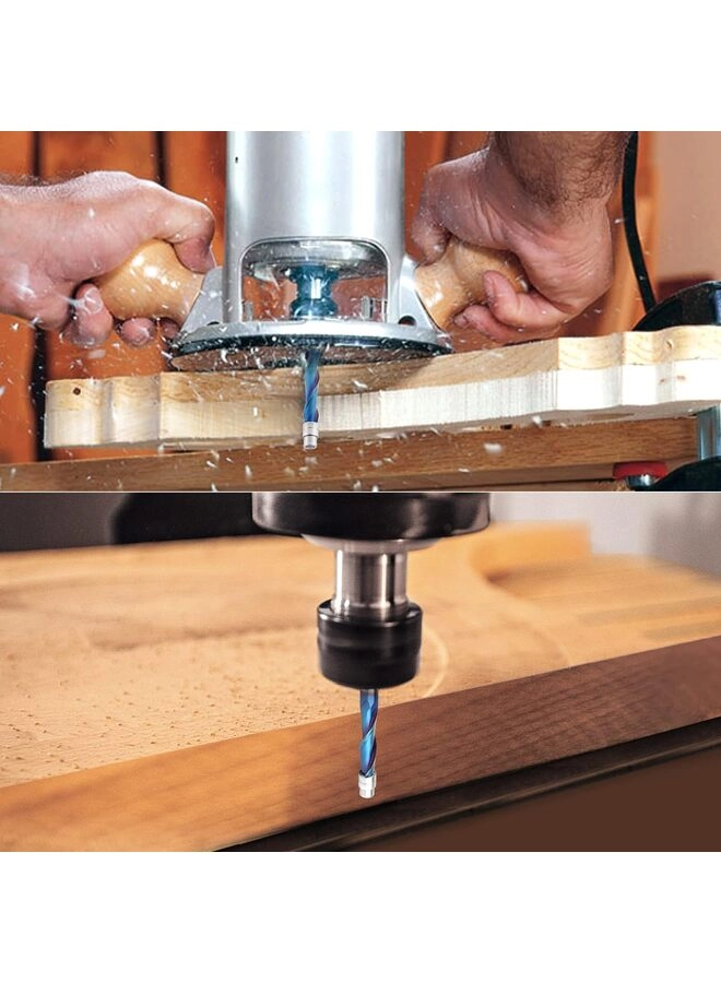 Up Down Compression Spiral Flush Trim Router Bit - 1/4 Inch Shank Solid Carbide Nano Coating