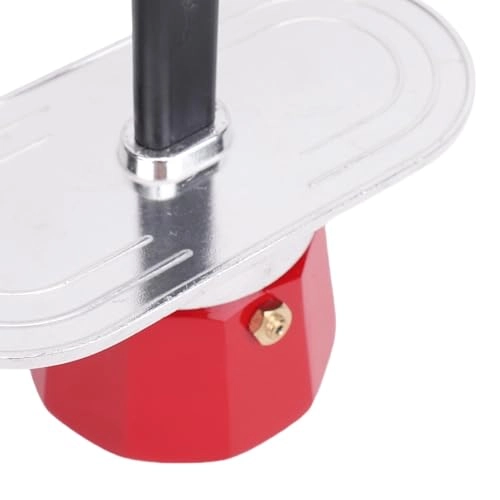 2 Cup Coffee Pot - Red Aluminum Alloy