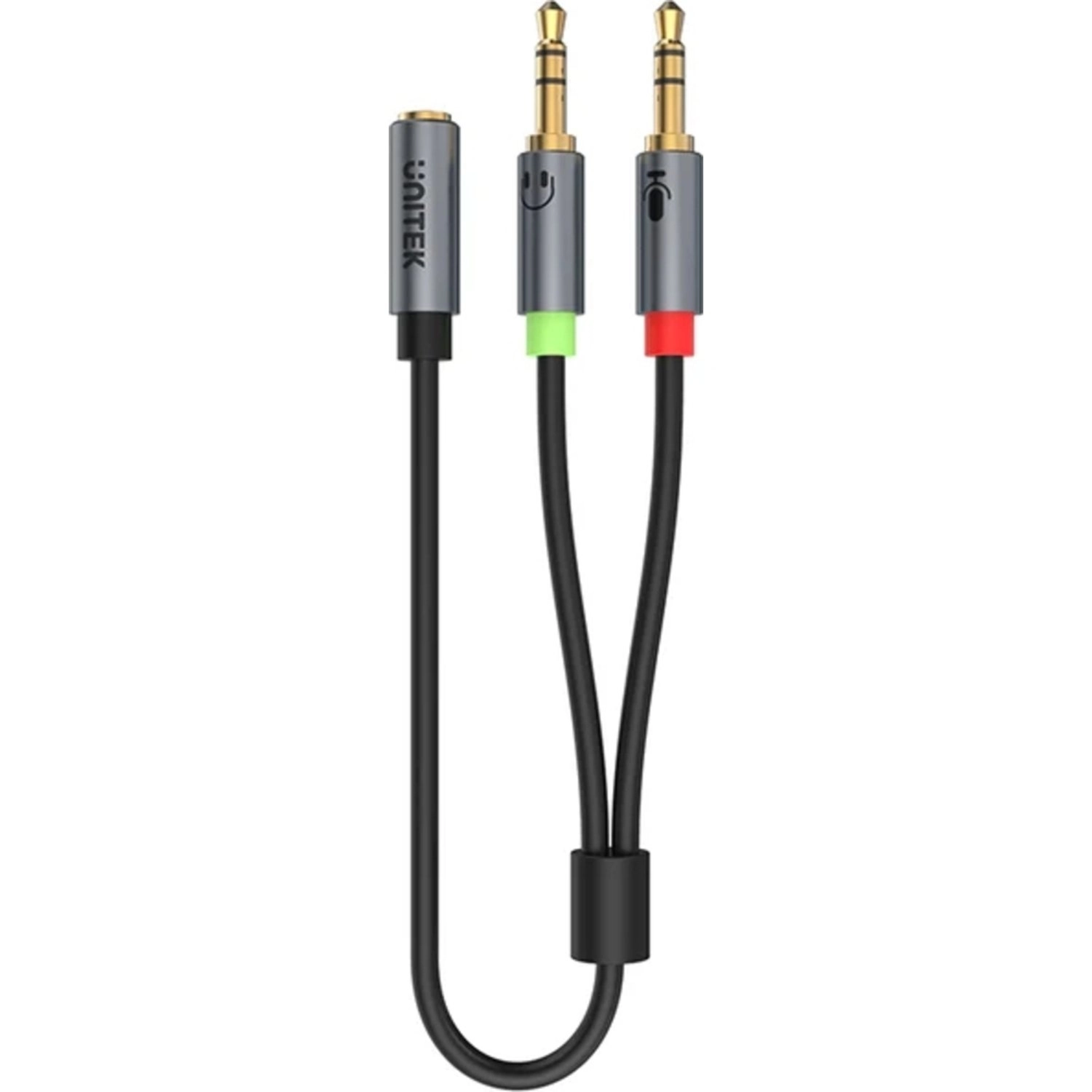 UNITEK 2 Male To Female Aux Audio Cable - 0.2 m