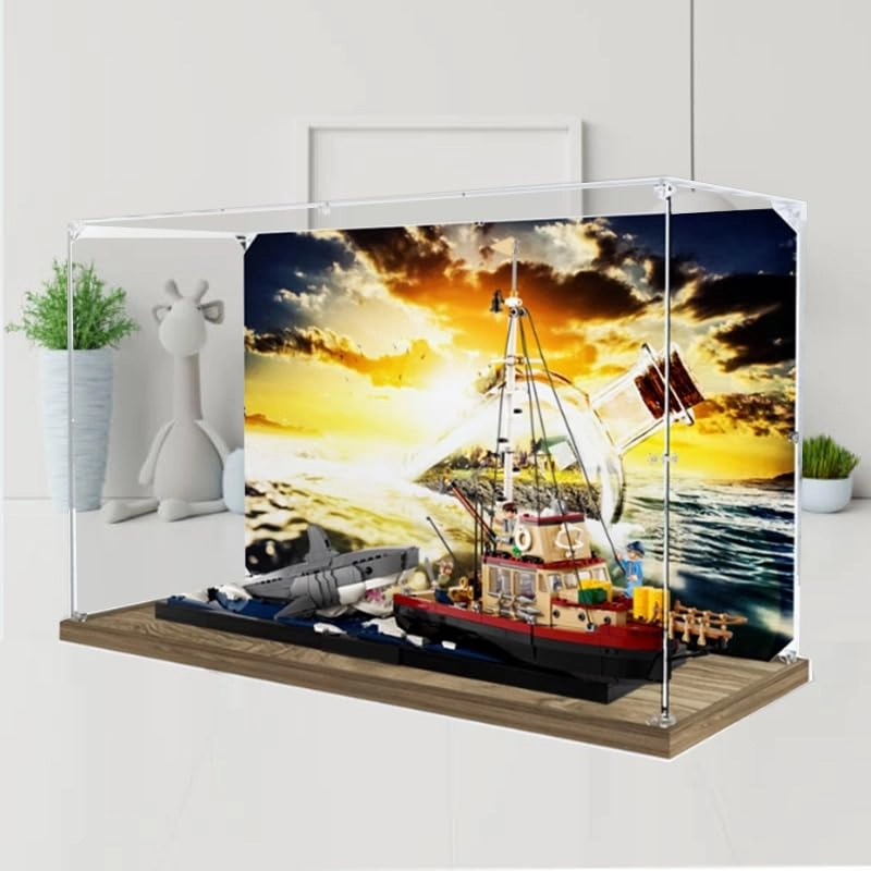 Display Case for LEGO Jaws Orca Boat 21350 - Acrylic