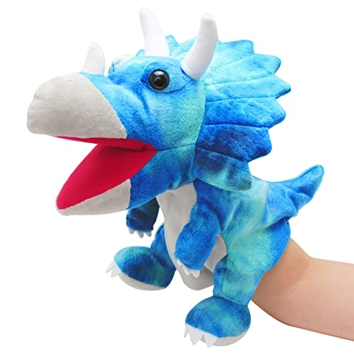 Dinosaur Hand Puppets - Triceratops Polyester 25.9*36.8 cm
