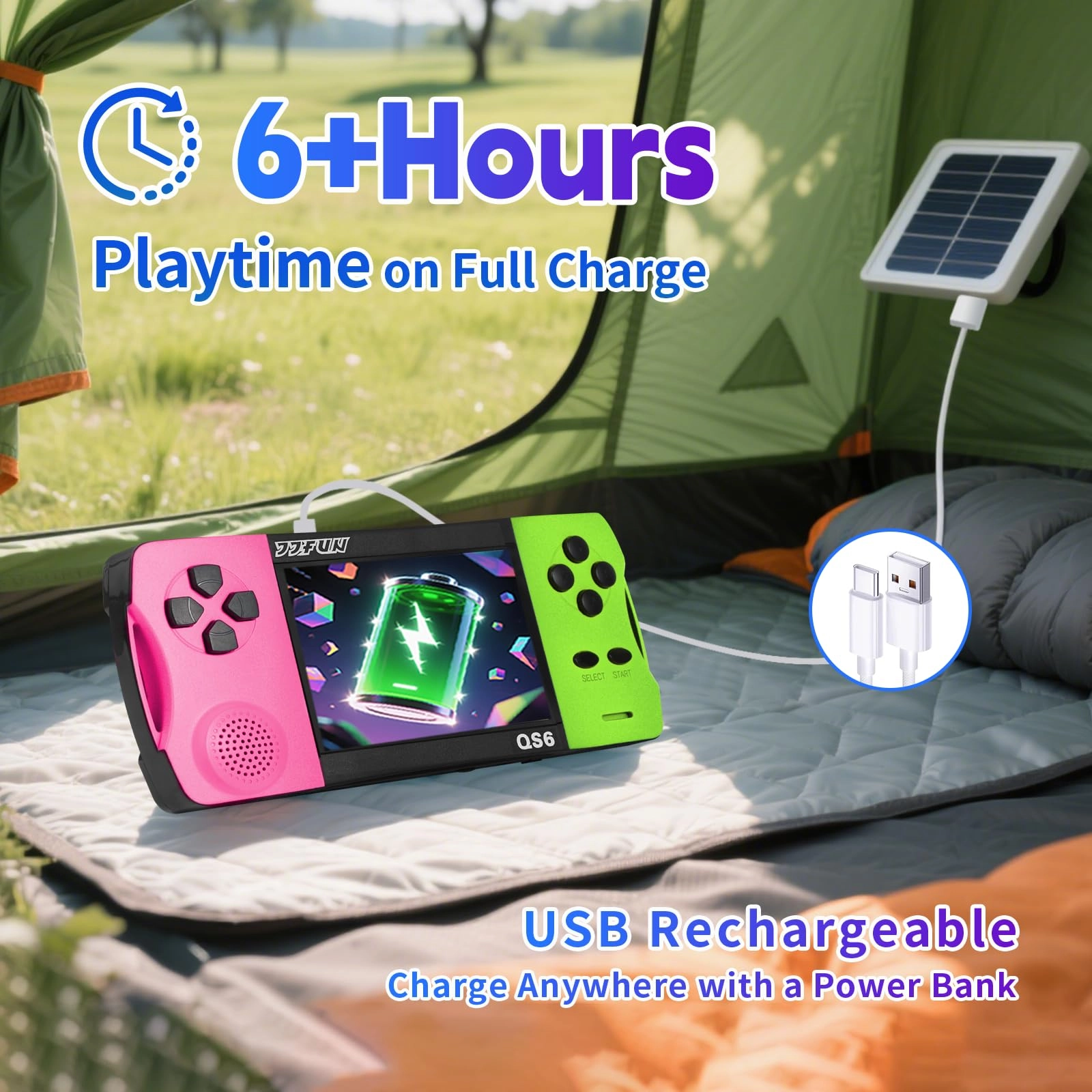 QS6 - 3.5" IPS 216 Games Rosegreen