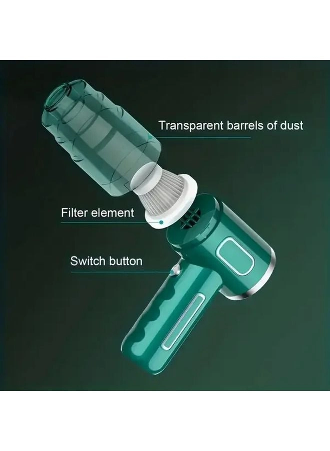 4-in-1 Wireless Handheld Vacuum Cleaner - 2000mAh