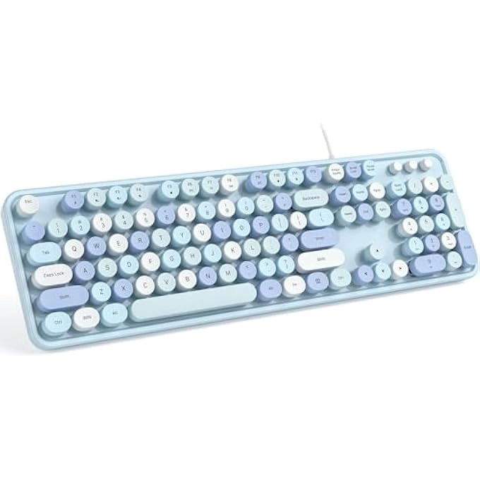 Retro Typewriter Keyboard - US Wired