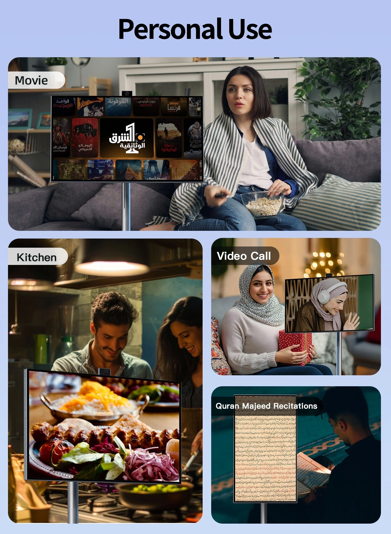 Portable Smart TV - 1080P 27 inch