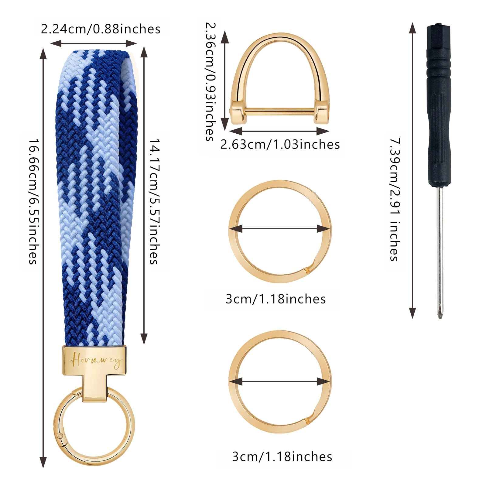 Elastic Wristlet Keychain - Fun