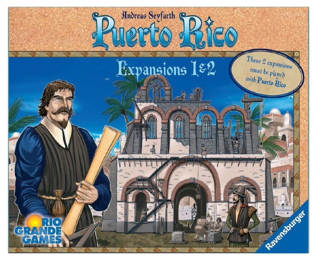Rio Grande Games Puerto Rico Expansion 1 - New Buildings + Puerto Rico Expansion 2 - Nobles