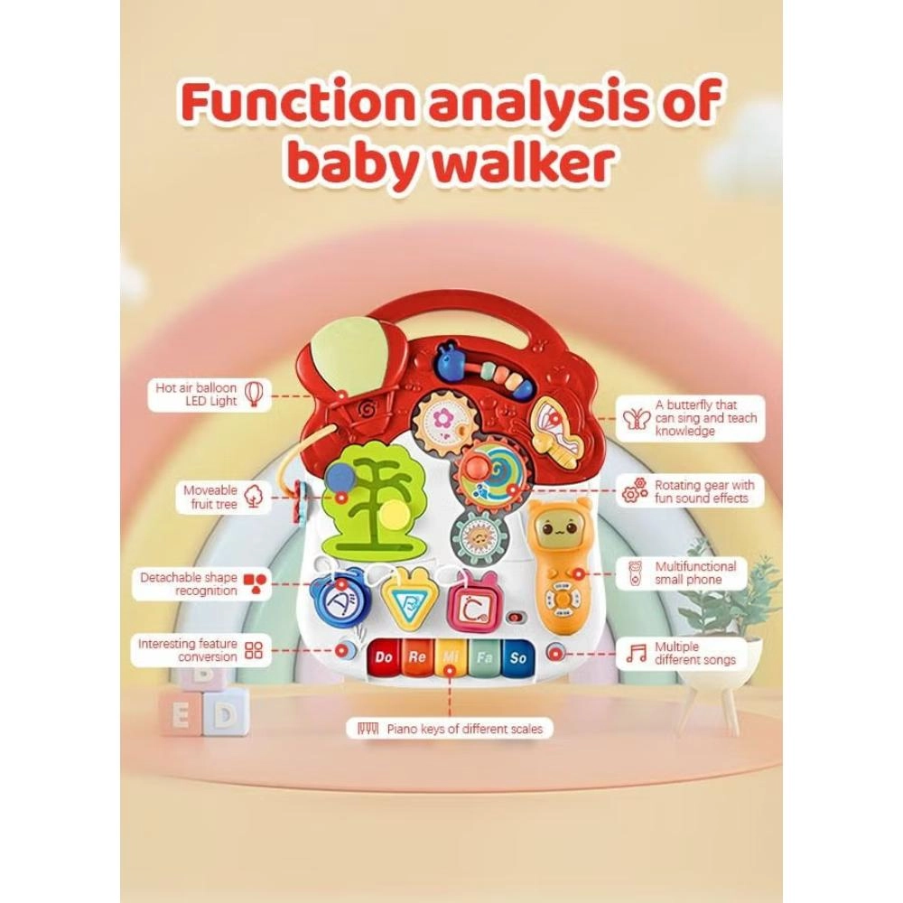 5-In-1 Baby Musical Activity Stroller & Play Table - suitable for 9+ months