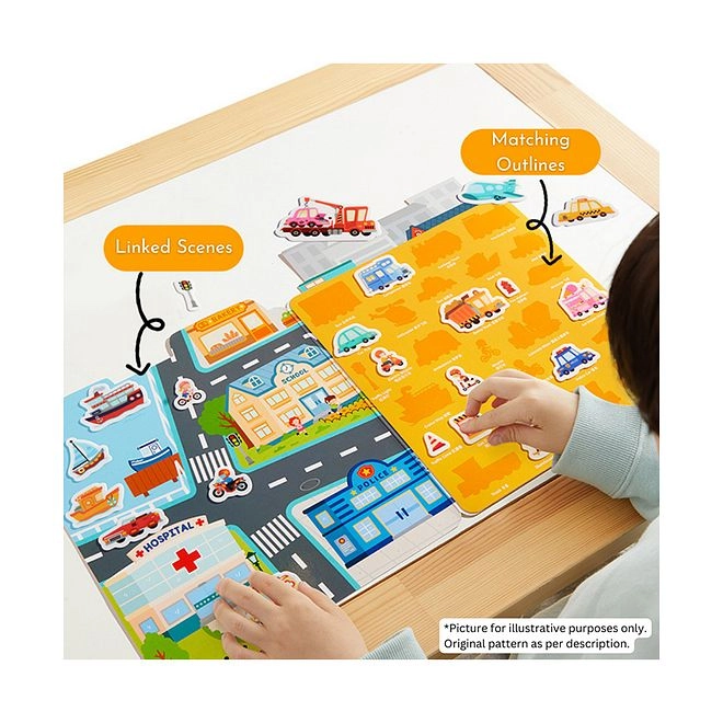 Cognitive Growth Activity Sticker Book Reusable Waterproof Durable Non-Toxic 39 pcs