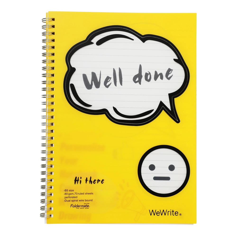 Wewrite Foldermate Notebook B5 Spiral - Lined 70 Sheets