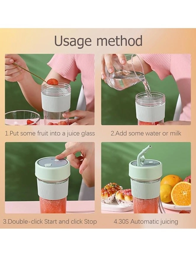 Mini Portable Blender - USB-C Charging BPA-Free Travel Lid