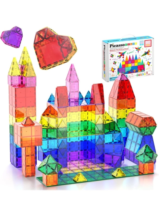Magnetic Tiles - 60 pcs