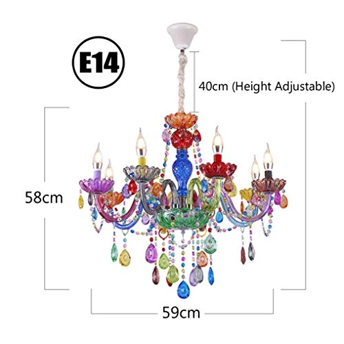 Crystal Chandelier - 6 Lights E14