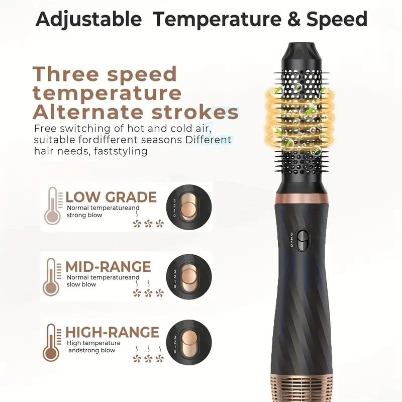Air Styler - 6 in 1 Negative Ionic 3 Heat Settings