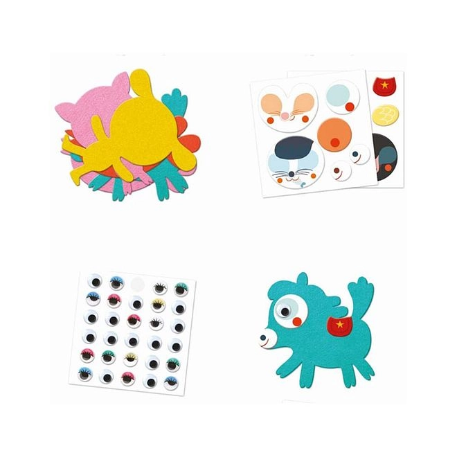 I Love Animals Sticker Book Puffy 7 pcs