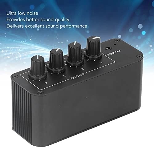 Stereo Sound Mixer - 4 Channel RCA Input and Output