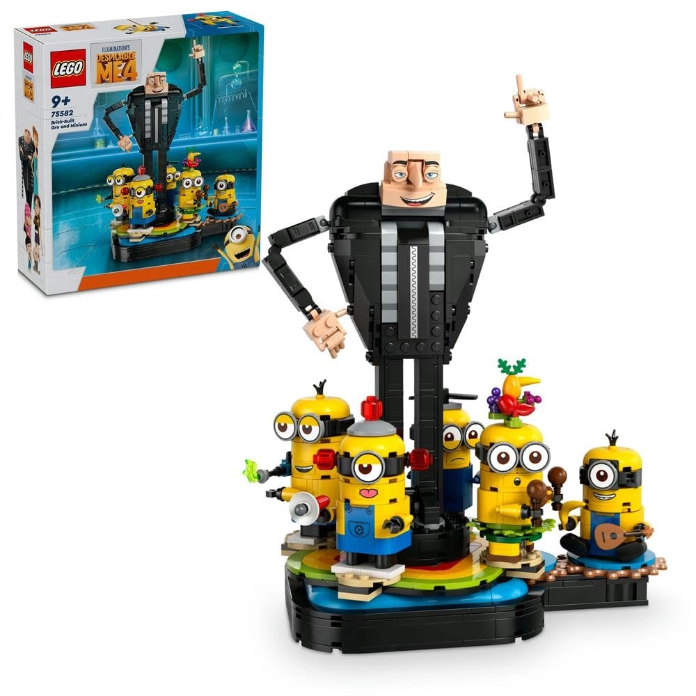 LEGO Despicable Me 4 Brick-Built Gru and Minions