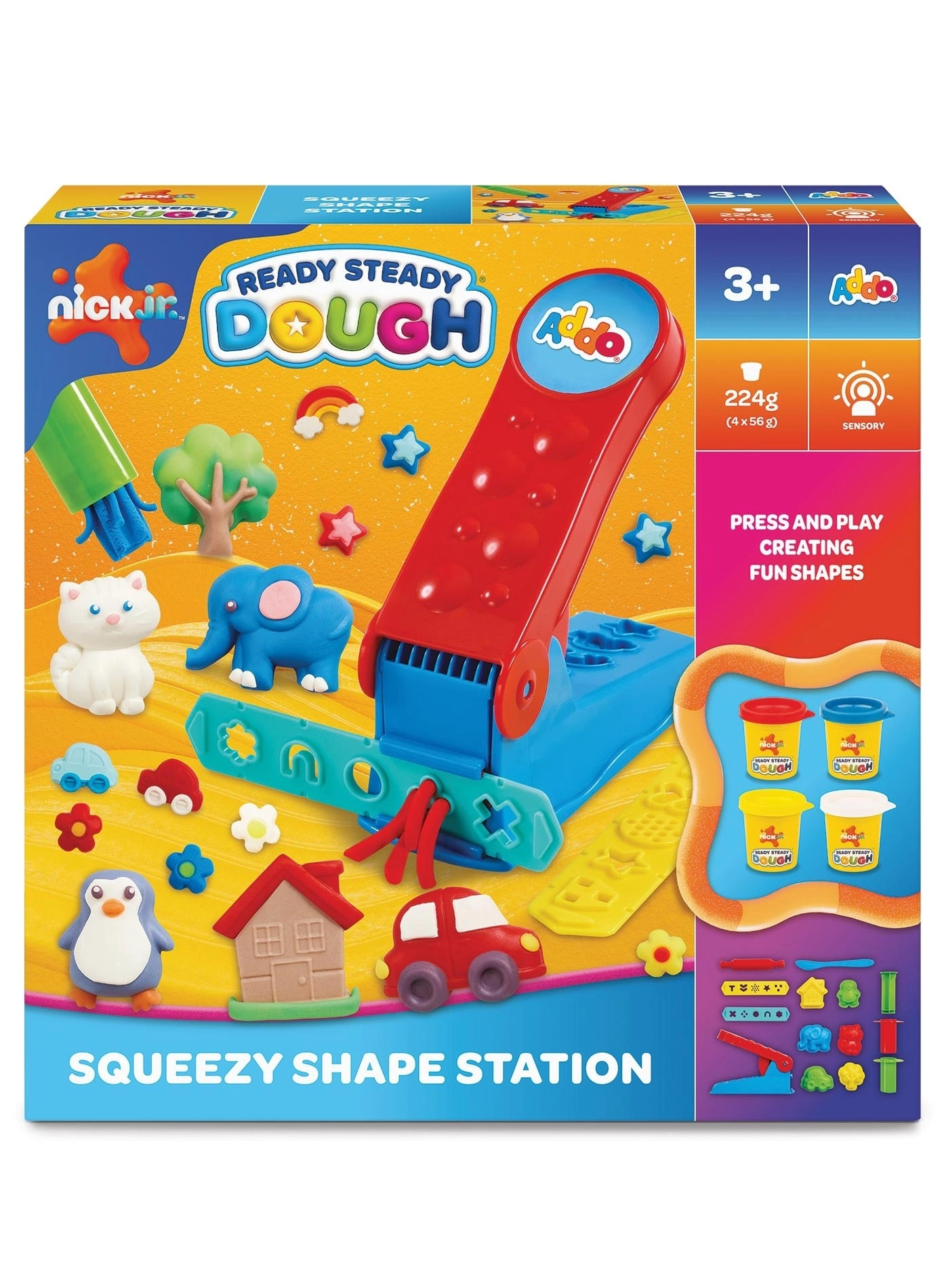 ADDO Ready Steady Dough Squeezy Shape Station Play Dough Set - 3+ years