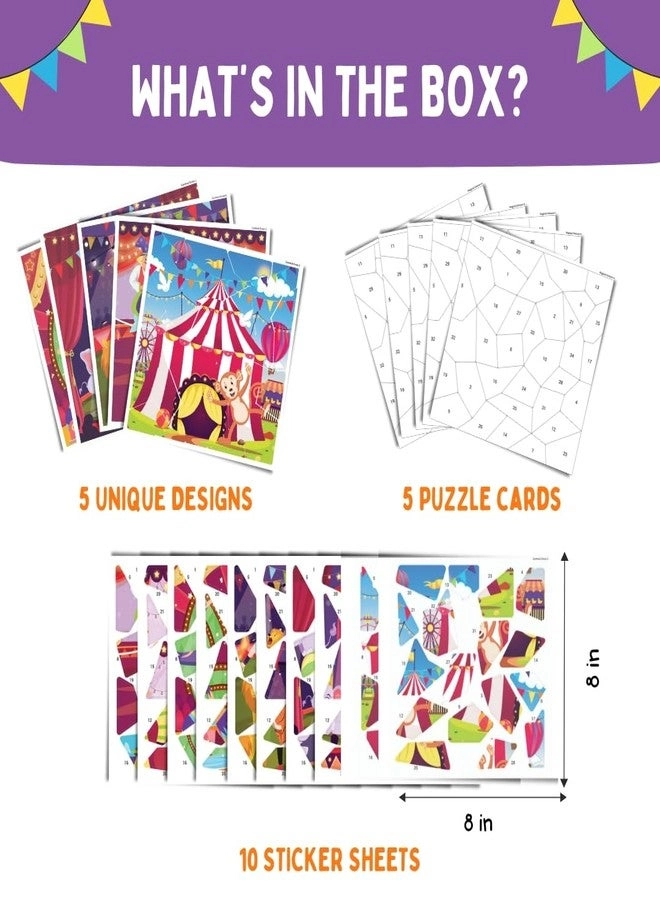 Mosaic Sticker Art Kit - 175+ Reusable Stickers