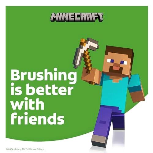 Kids Battery Powered Minecraft Toothbrush - Extra Soft
