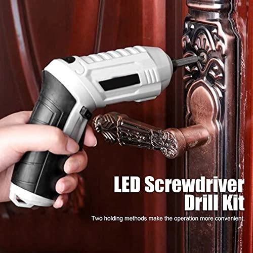 Cordless Electric Screwdriver Drill Kit - 1300mAh