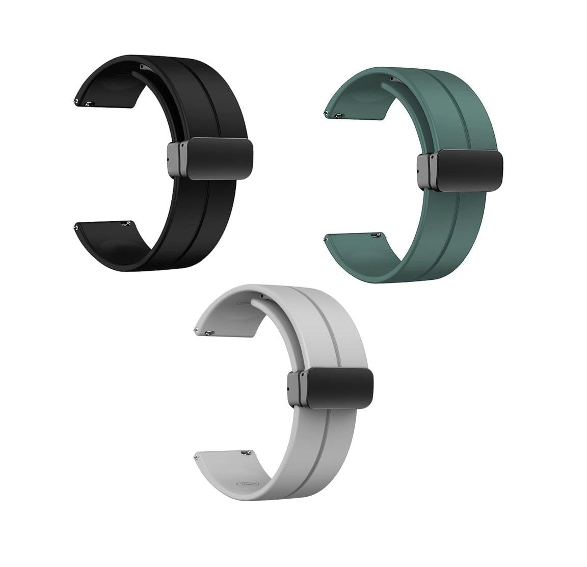 INEFABLE 3 Pack 22mm Watch Band for Samsung Galaxy Watch 3 / Galaxy Watch 46mm / Gear S3 Classic / Gear S3 Frontier