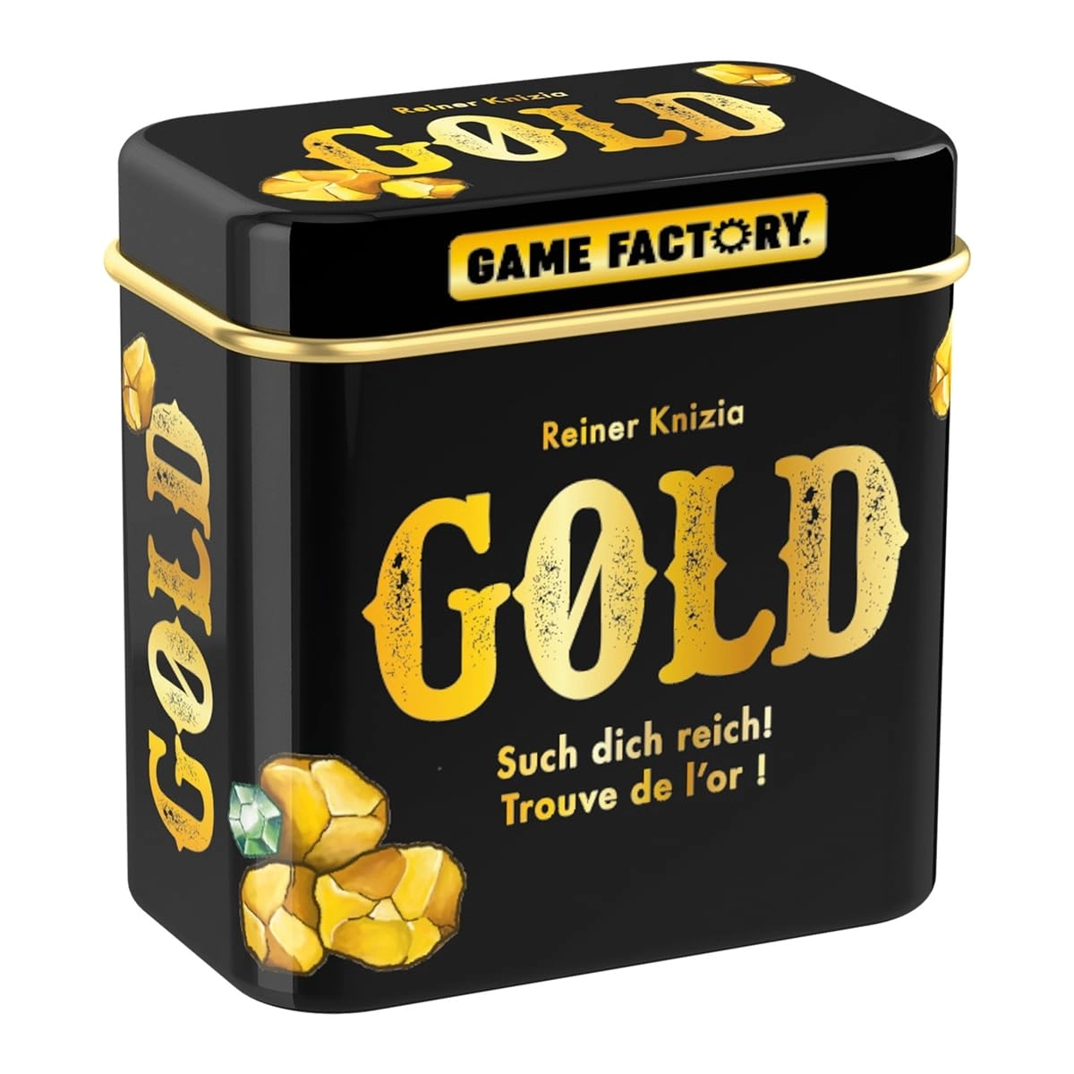 Game Factory Mini Card Game - Gold Metal Tin