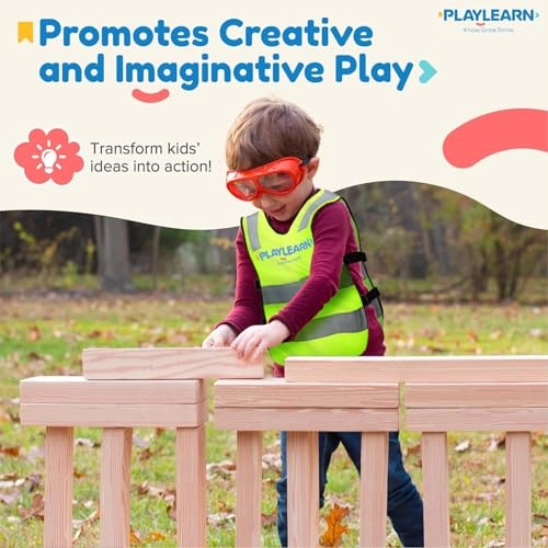 Foam Wooden Beam Building Blocks - 24 pcs