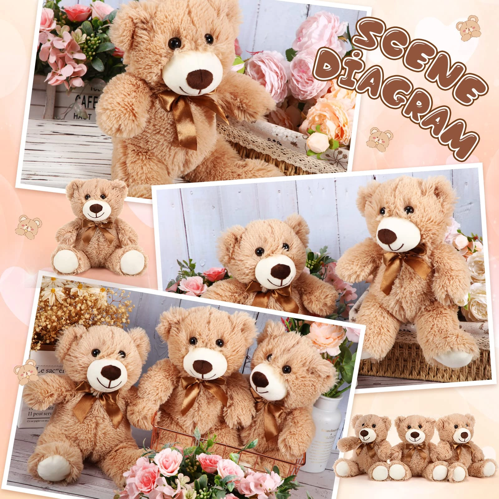 Teddy Bears - 10 Pcs 12 Inch