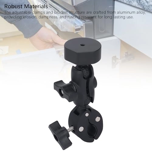 Mini Satellite Mount Bracket - Compact Lightweight Aluminum Alloy 360 degree rotation