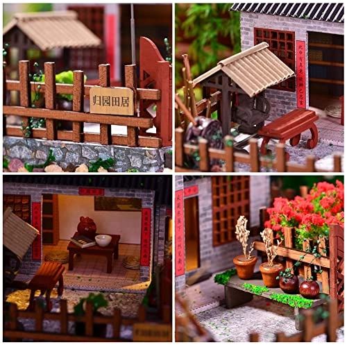 Miniature Wooden Dollhouse Furniture Kit - Creative Room 1:24