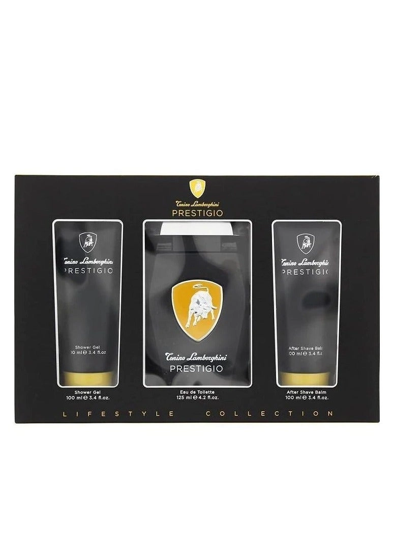 Prestige - 124ml + Shower Gel - 100ml + After Shave Balm - 100ml