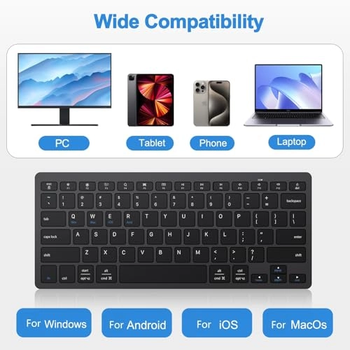 2.4G Wireless Keyboard - USB A & Type C