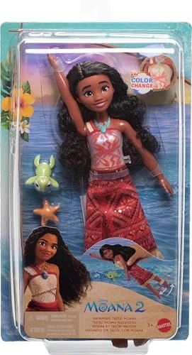 Moana Fashion Doll - Swimming Color-Change Bodice Kicking Legs Ages 3+
