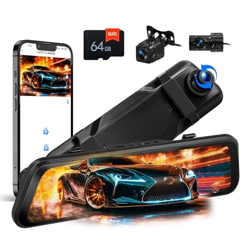 Mirror Touchscreen Dash Cam - 2K