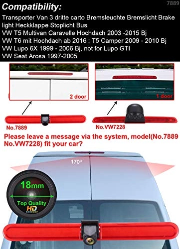 Brake Light Camera - 1280 x 720px Night vision + LCD Monitor - 4.3 Inches
