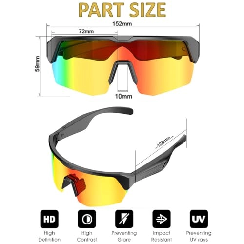 Smart bluetooth glasses - UV400 Bluetooth 5.3 130mAh