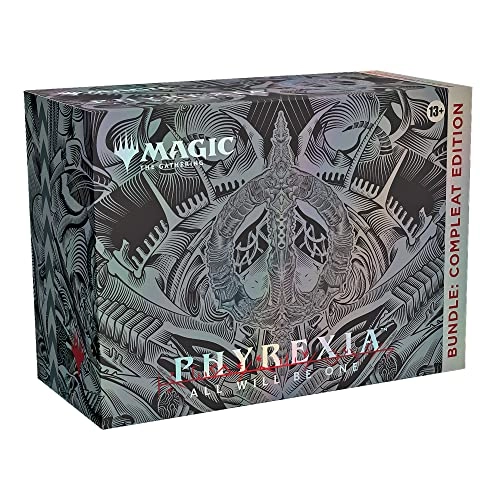 Compleat Edition booster - 12-card + Phyrexia: All Will Be One Set Booster - 12 + Phyrexian Arena - promo + Traditional Foil Land cards - 40 + Compleat Edition-exclusive foil card box
