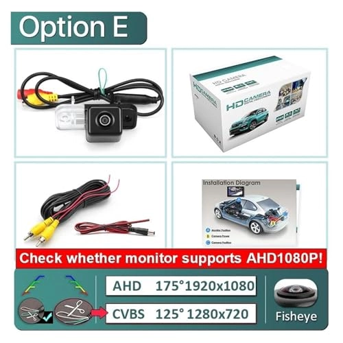 Wide View Vehicle Back up Camera - Night Vision Wire 1920x1080P