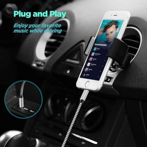 Aux Cord for iPhone - 3.3FT Lightning Aux