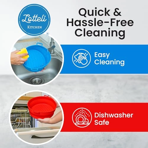 Air Fryer Silicone Liner - Food-grade silicone 2 Pack