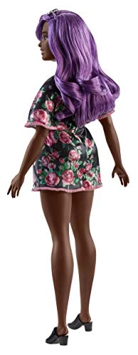 Barbie Fashionista - Lilac Hair Flower Dress