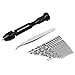 Precision Pin Vise Hand Drill - 25pcs 0.5-3.0mm
