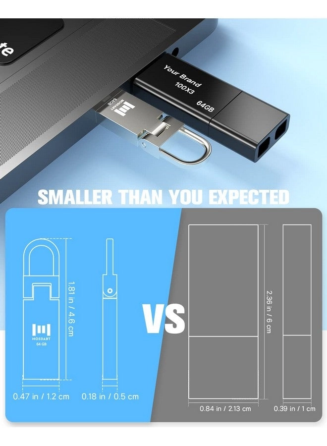Metal Flash Drive - USB 2.0 64GB Pack