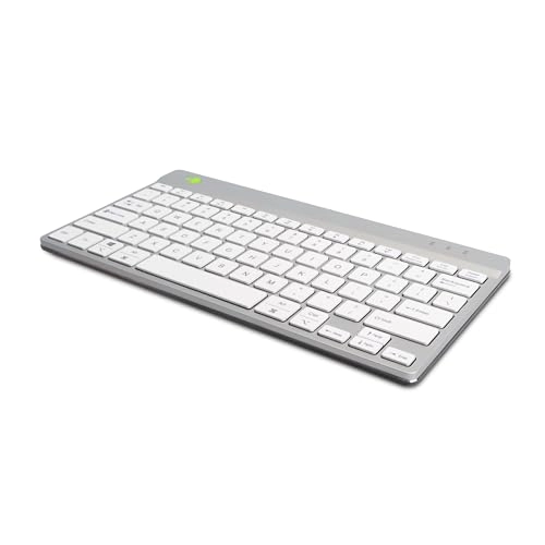 Compact Slim Ergonomic Wireless Keyboard - US Wireless