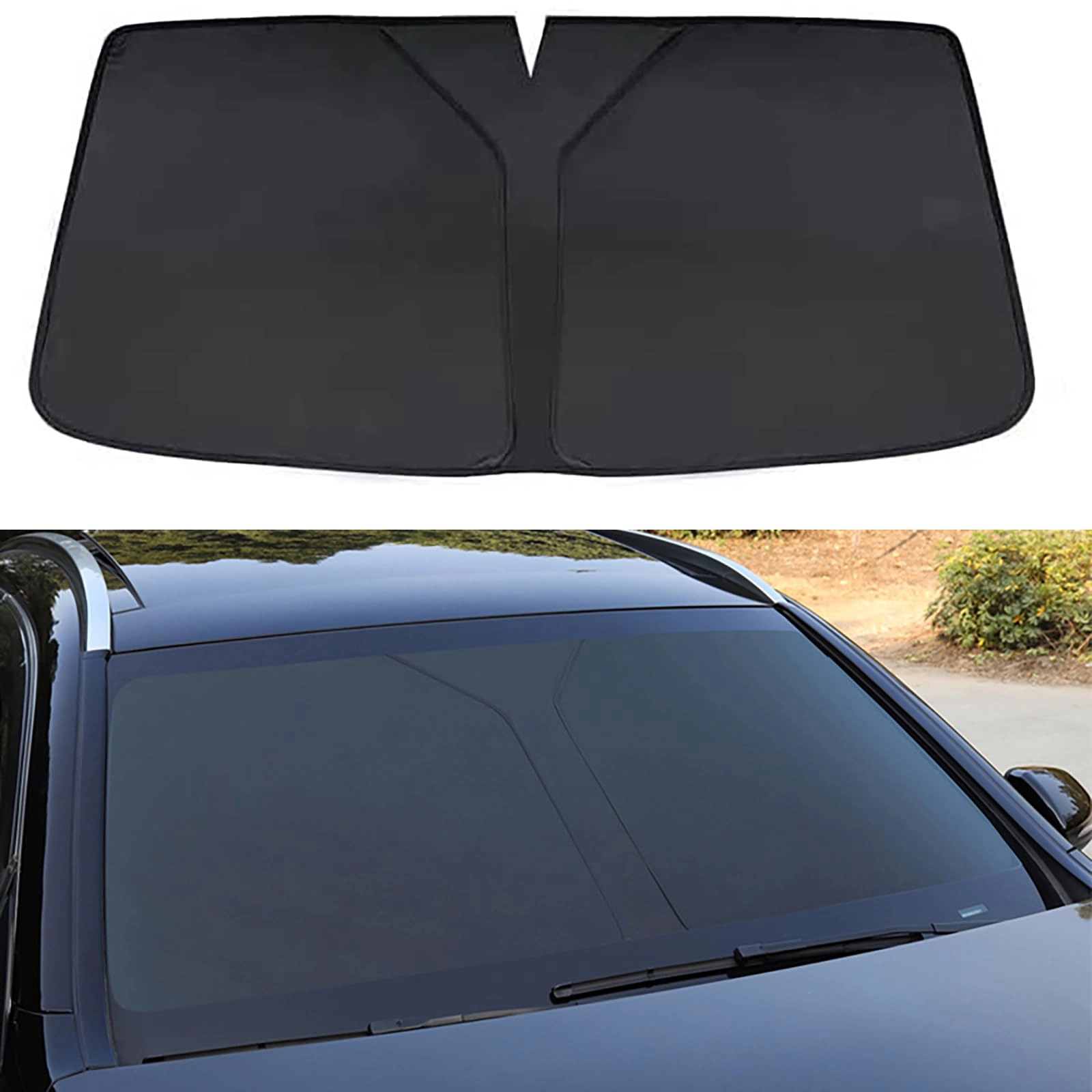 Compatible with MG HS Foldable Car Windshield Sun Shade