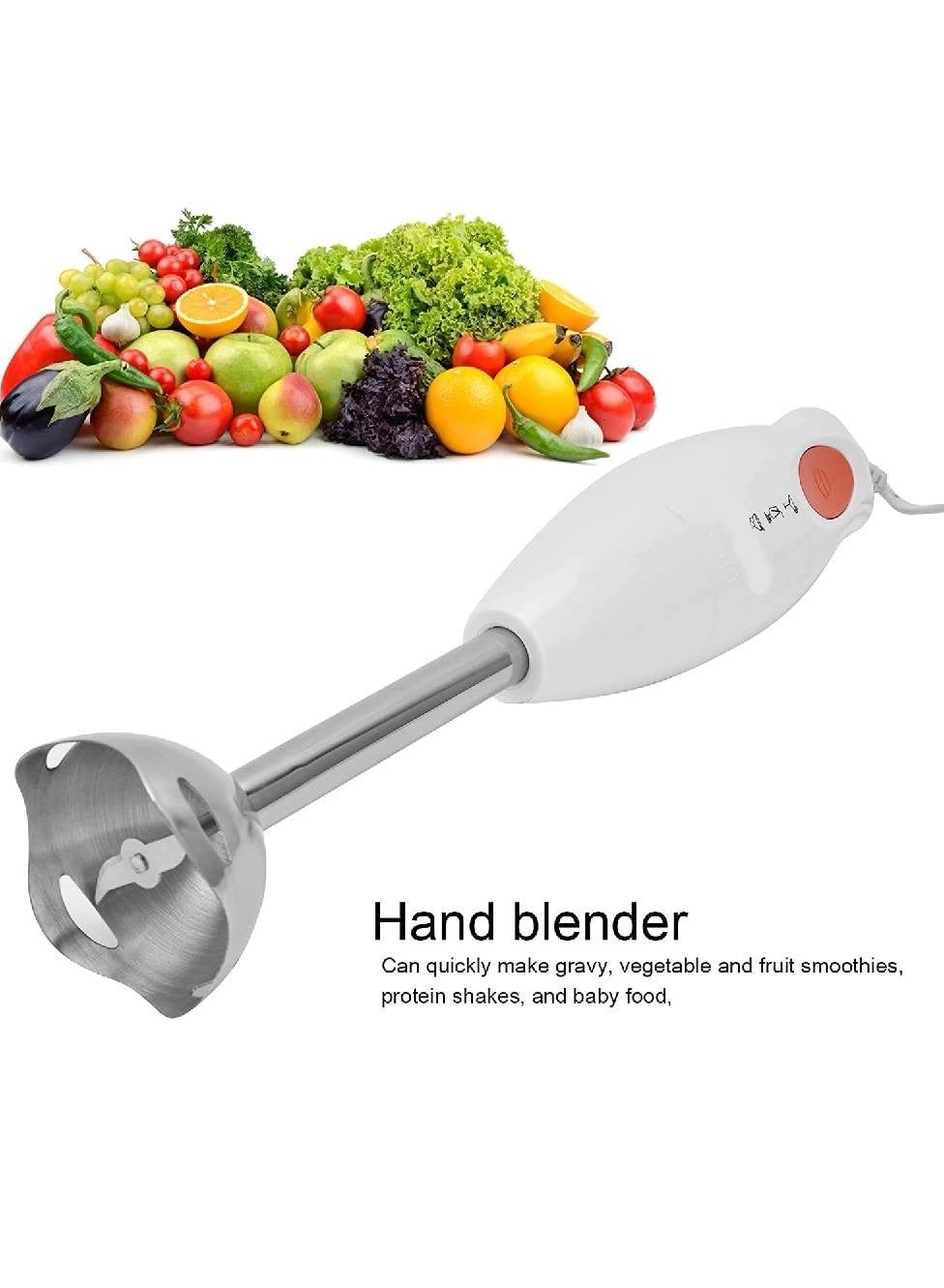 Hand Blender Retro - Immersion Blender Set Ergonomic Handle