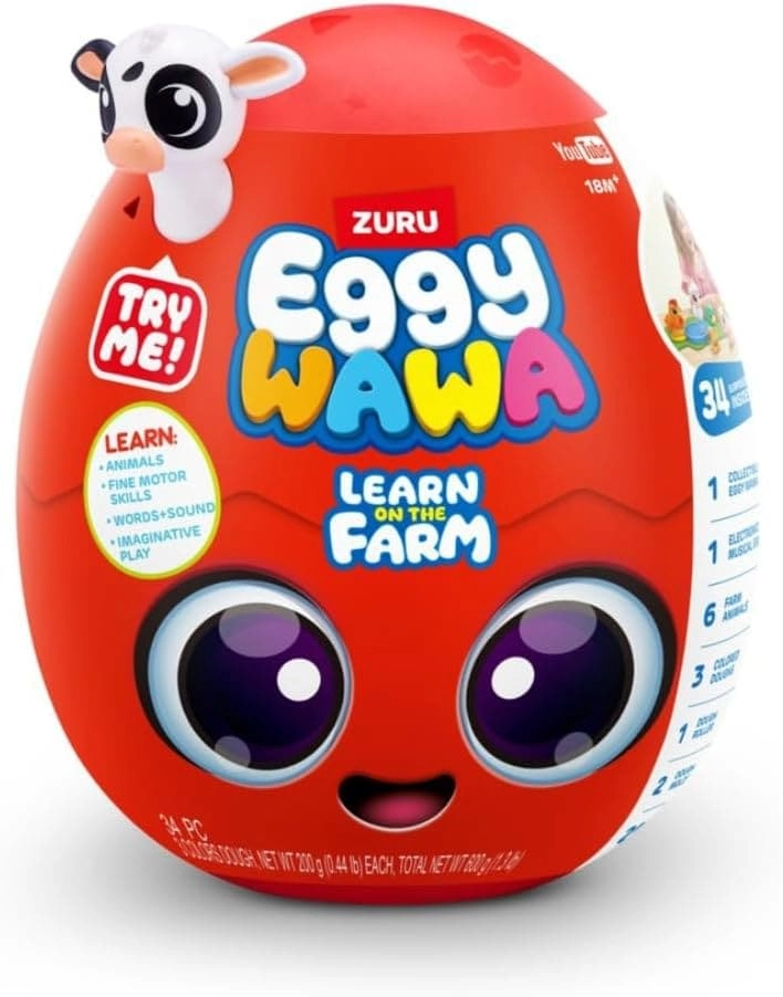 COLOR LAND CHILDRENS TOYS CENTER LLC Eggy Wawa Surprise Series 1 - 34 surprises 6x Farm Animals